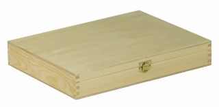 Allzweckkiste Lagerbox Kiste Box Holz Allzweckbox Größe A4 33,6x24