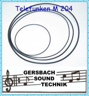 Tonband Riemen Telefunken M 204 TS Rubber drive belt