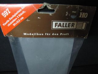 FALLER 597 Dachplatten Set Schiefer 2x2 NEU&OVP S5 3299
