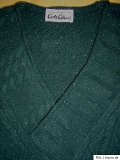 CARLO COLUCCI Pullover Gr.50 grün ANSEHEN