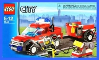 LEGO BAUANLEITUNG 7942 City Feuerwehr Pick Up Auto 606