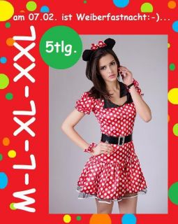 tlg Sexy Minnie Mouse Minni Maus Kostuem Party Karneval Fasching Gr