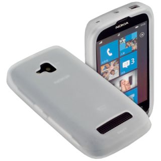Case weiß Tasche für Nokia Lumia 610 Silicon Schutz Hülle