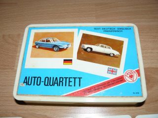 altes Auto Quartett ASS Nr. 616 Quartettspiel 60er Jahre komplett