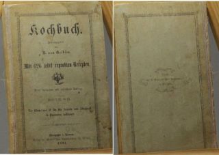 von Geibler H. Kochbuch 626 selbst erprobten Recepten Stragard Pommern