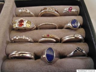 Konvolut,Sammlung,,12   Silber Ringe,,alle echt Silber gestempelt