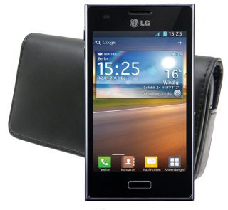 Schutzhülle Quer Tasche Case Hülle für LG E610 Optimus L5