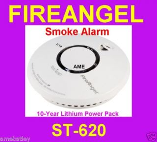 FireAngel ST 620 Thermoptek Smoke Alarm *10 Year* NEW
