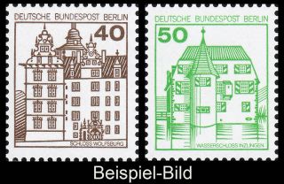 Berlin 614 + 615 (40 + 50 Pfg. Burgen und Schlösser), Satz