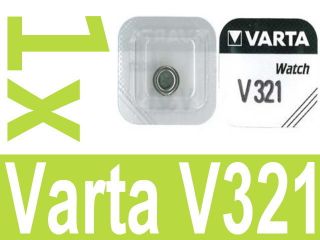 Stück Varta V 321 Knopfzelle Batterie V321 SR616SW SR65 LR65 1x