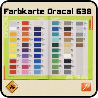 Farbtabelle Original Musterkarte Orafol Oracal 638 WallArt