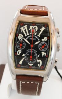 Zeno Watch Basel Tonneau Chronograph NEW Automatic Mens watch.