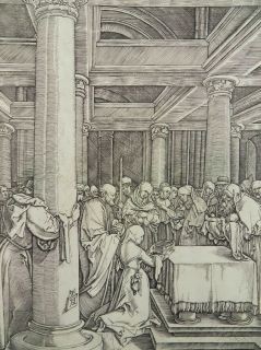 KUPFERSTICH MARCANTONIO RAIMONDI N. ALBRECHT DÜRER 1510 CHRISTUS IM