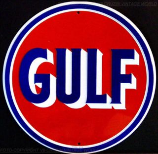Gulf Oil Motoröl Werkstatt Garage ServiceSchild *641