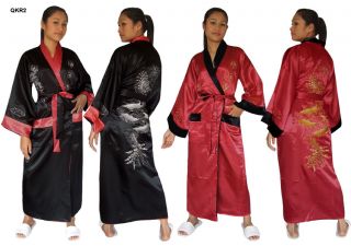 damen kimono morgenmantel hausmantel bademantel japan satin negligee