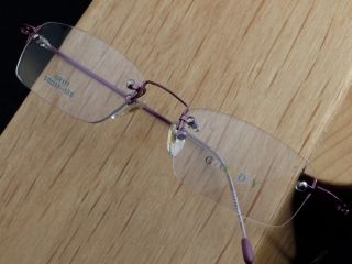 Lila OHNE RAHMEN Brillengestell A1172 Damen brillen
