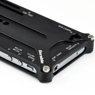 Alu Aluminium Hard Bumper Case Hülle Schutzhülle schwarz für iPhone
