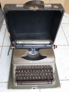 LL667/ DDR Reise Schreibmaschine Optima Elite , Erfurt um 1959