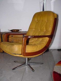 70er Jahre Lounge Chair   Leder   Club Sessel