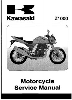 orig. Kawasaki Werkstatthandbuch Z 1000, Z1000, shop manual, 99924