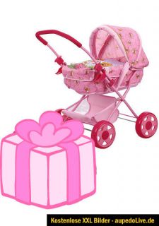 HAUCK Puppenwagen*Rosa*Pink*Neu+Ovp*zuckersüß*robust*ab 36M.*Verdeck