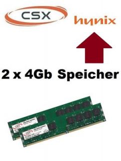 2x 4096mb 8192MB Ram Speicher 800 / 667 Mhz Dimm Memory Pc 6400