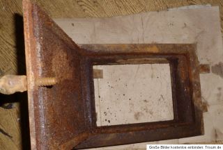 alte Ofentür Ofenklappe Ofen Gusseisen Tür Klappe für Kachelofen