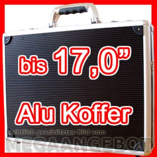 NOTEBOOK ALUKOFFER Laptop ALU Koffer 15,4  17 Schwarz