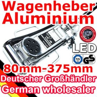 5t Hydraulischer LED ALU Racing Wagenheber + TÜV Rangierwagenheber