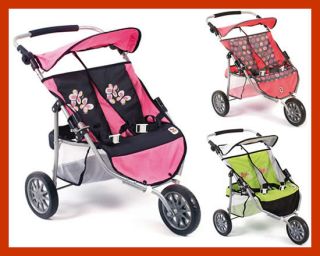 Chic 2000 Bayer Zwillingsjogger Buggy Puppenwagen div Farben