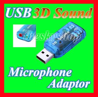 mini Soundkarte 5.1 3D USB 2.0 Sound MSN ICQ SKYPE PS3