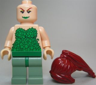LEGO BATMAN Custom Figur Poison Ivy mit langen, dunkelroten Haaren