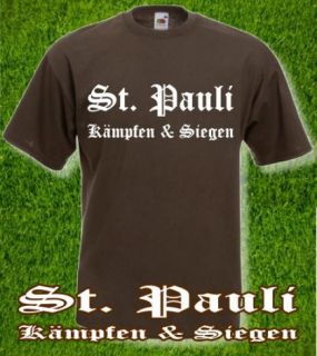 St.Pauli T Shirt  Kämpfen & Siegen  S XXL UltrasNEU