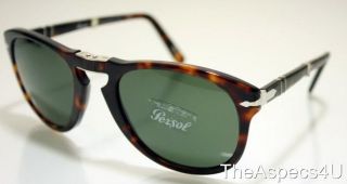 NWT PERSOL 714 SUNGLASSES FOLDING 24/31 SIZE 54 100% authentic and new