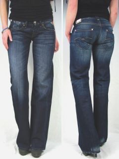 REPLAY Baggy Jeans WV580 Janice 701 Dunkelblau Left Hand Denim 26/32