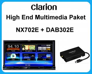 Clarion 2 DIN High End Multimedia Paket NX702E u DAB302E Navigation