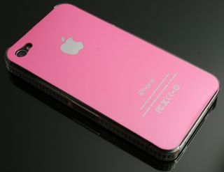iPhone 4 4G Hülle Hart Cover Tasche Case Schale Pink #2