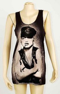 Madonna Queen Pop Rock Star Singer EMO Women Tank Top Mini Dress Size