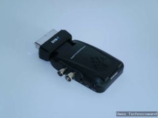 Digitaler DVB T Scart Receiver+Antenne 20dB+SD Karten Slot+USB Port+90