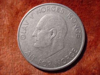 1963 Norwegen 5 Kr Krone Olav V Norges Konge Alt For Norge 738