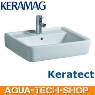Keramag Waschtisch Renova Nr. 1 Plan 60 x 48 cm weiß KeraTect m. HL