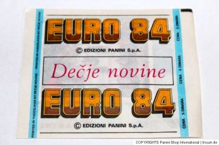 Panini EM EURO 84 1984 – 1 x TÜTE PACKET BUSTINA SOBRE POCHETTE