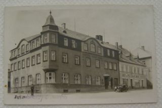 SCHMIEDEBERG Hotel Central Oldtimer Geschäft Foto Karte