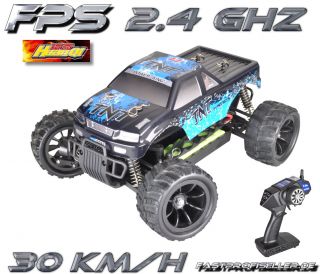 Huan Qi 732 2,4 Ghz RC Monster Mad Truck Buggy 4WD 1:18 mit 380 Motor