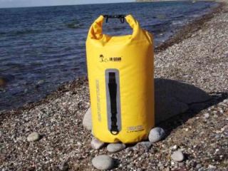 Wasserdichter Packsack wasserdichte Tasche Beutel robust PVC 30 L gelb