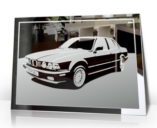 BMW 735 Spiegel Bildspiegel Motiv Auto poster Bild tuning sport tuning