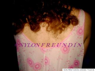 EDEL ROMANTISCHES 50/60er Perlon/Nylon Traum Unterkleid Gr. 46   Rosa