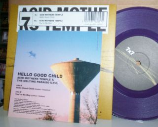 Acid Mothers Temple Hello Good Child UK 7 purple vinyl