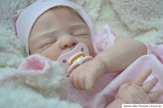Leyla nach Bausatz Heike Kolpin, Reborn Reallife Baby Puppe