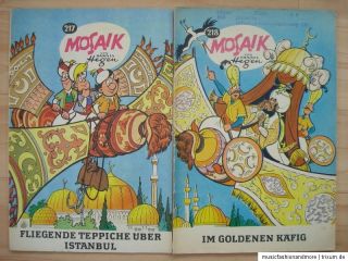 Mosaik Hannes Hegen ~~~ 69 Hefte ~~~ Heft NR. 65 ; 77 ; 88; 86; 91